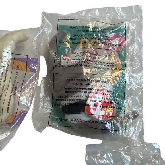1999 McDonalds Ty Teeny Beanie Baby Full Set 12 Factory Sealed Tags Plush Stuffy - Picture 3 of 13